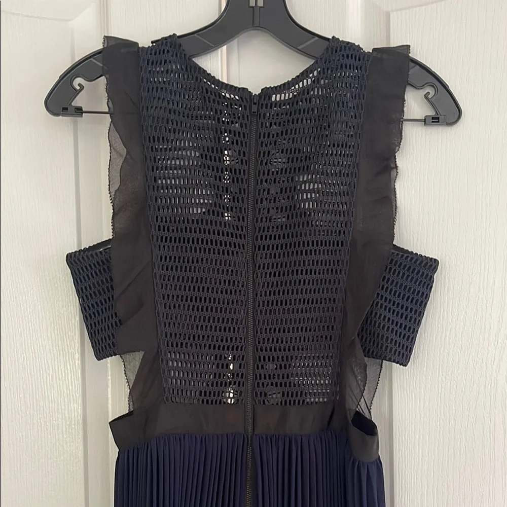 Self-Portrait Navy Lace Midi Dress - Picture 8 of 11